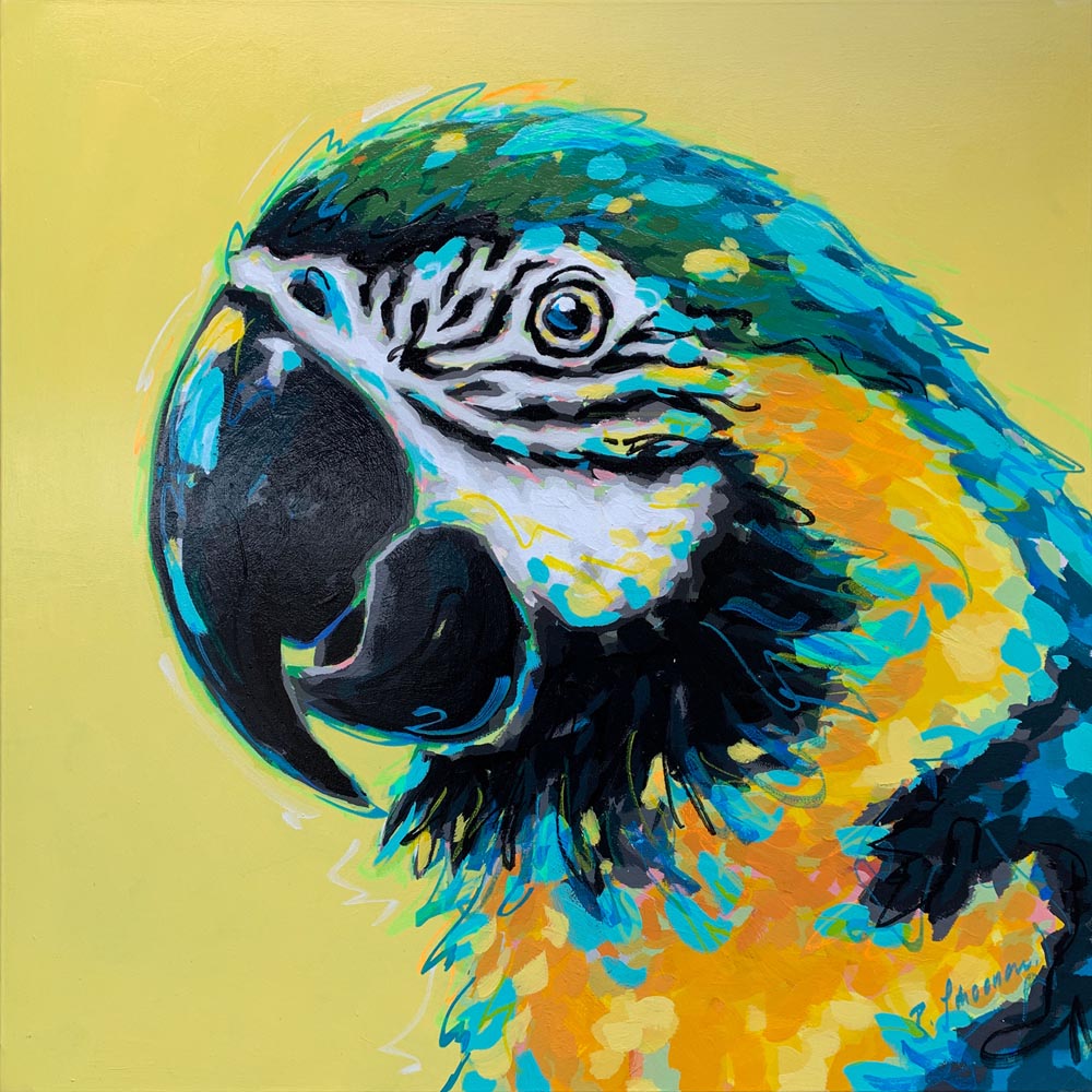 Gemälde "Papagei"