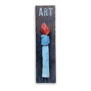 Holzarbeit "ART / Pinsel"